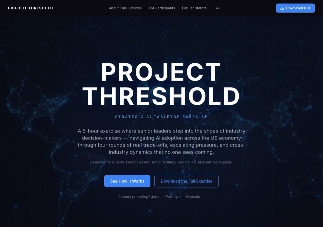 Project Threshold website